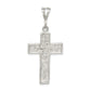 Sterling Silver Nugget Cross Pendant