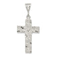 Sterling Silver Nugget Cross Pendant