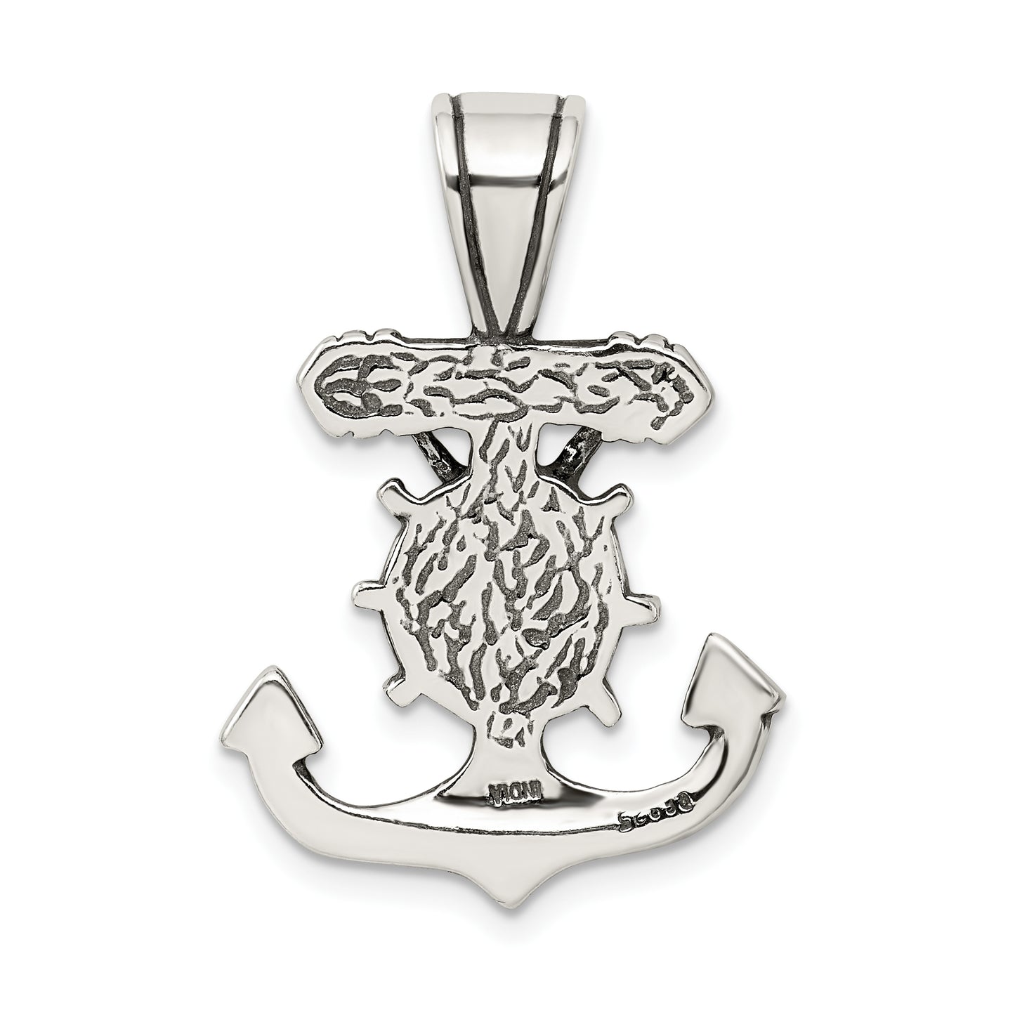 Sterling Silver Antiqued Mariner'S Crucifix Pendant