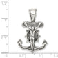 Sterling Silver Antiqued Mariner'S Crucifix Pendant