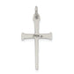 Sterling Silver Antiqued Nail Cross Pendant