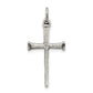 Sterling Silver Antiqued Nail Cross Pendant