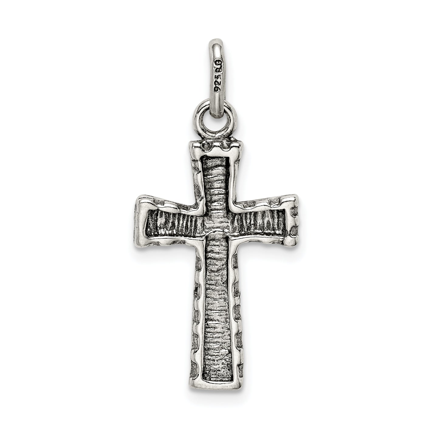 Sterling Silver Antiqued Cross Pendant