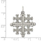 Sterling Silver Antiqued Jerusalem Cross Pendant