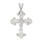 Sterling Silver Cz Cross Pendant