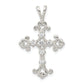 Sterling Silver Cz Cross Pendant