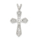 Sterling Silver Rhodium-Plated Cz Passion Cross Pendant