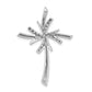 Sterling Silver Cz Cross Pendant