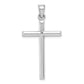 Sterling Silver Rhodium-Plated Latin Cross Pendant