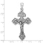 Sterling Silver Antiqued Crucifix Pendant