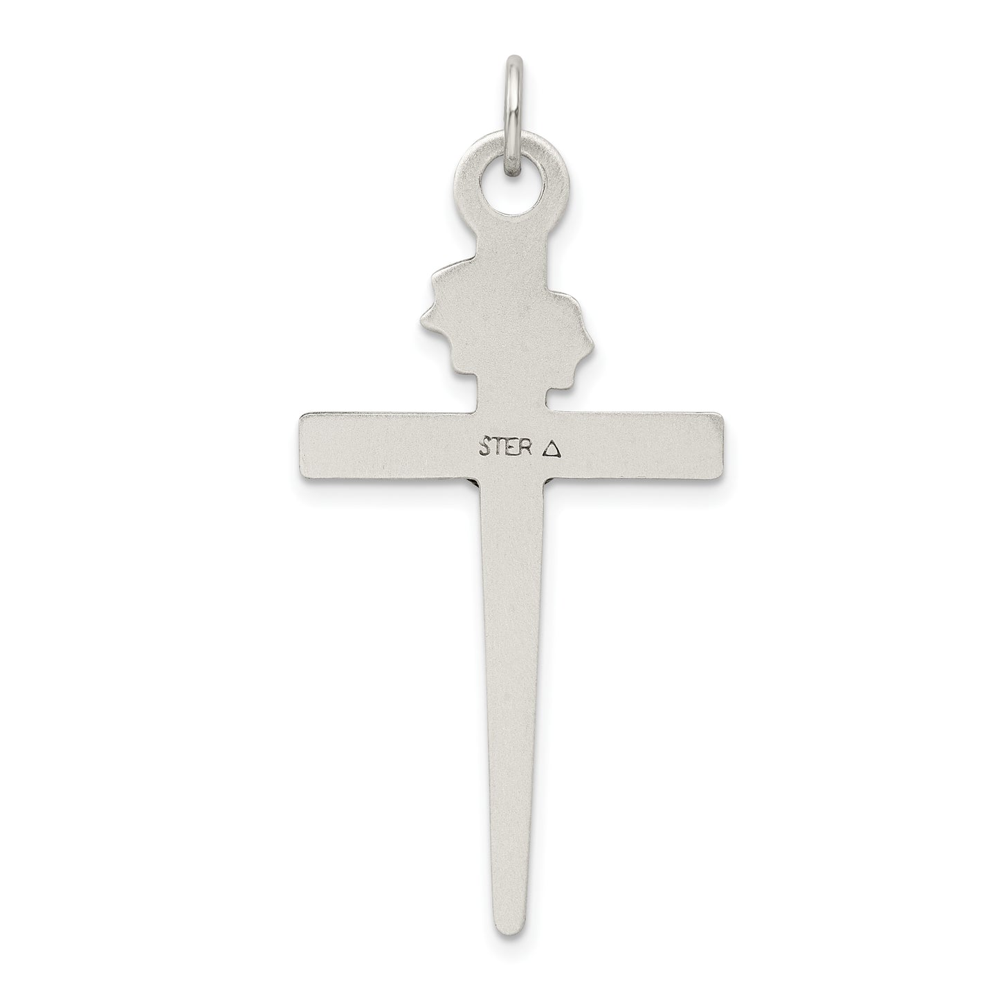 Sterling Silver Antiqued Crucifix Pendant