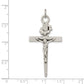 Sterling Silver Antiqued Crucifix Pendant