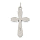 Sterling Silver Antiqued Inri Crucifix Pendant