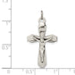 Sterling Silver Antiqued Inri Crucifix Pendant