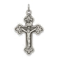 Sterling Silver Antiqued Inri Crucifix Pendant