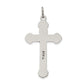 Sterling Silver Antiqued Inri Crucifix Pendant