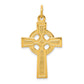 Sterling Silver & 24K Gold -Plated Celtic Cross Pendant