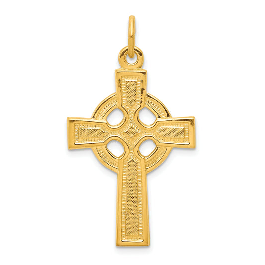 Sterling Silver & 24K Gold -Plated Celtic Cross Pendant