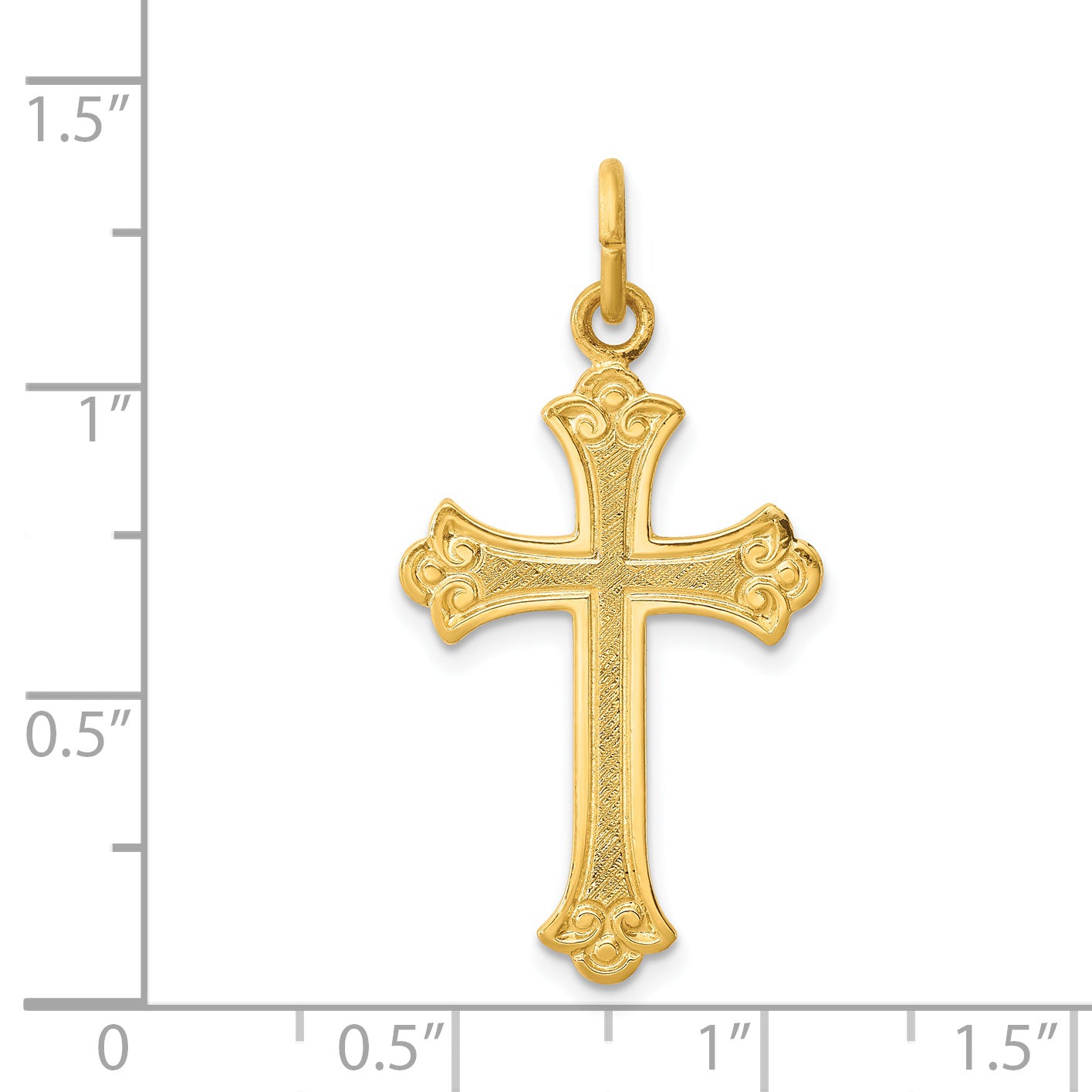 Sterling Silver & 24K Gold -Plated Cross Pendant