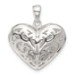 Sterling Silver Filigree Heart Pendant