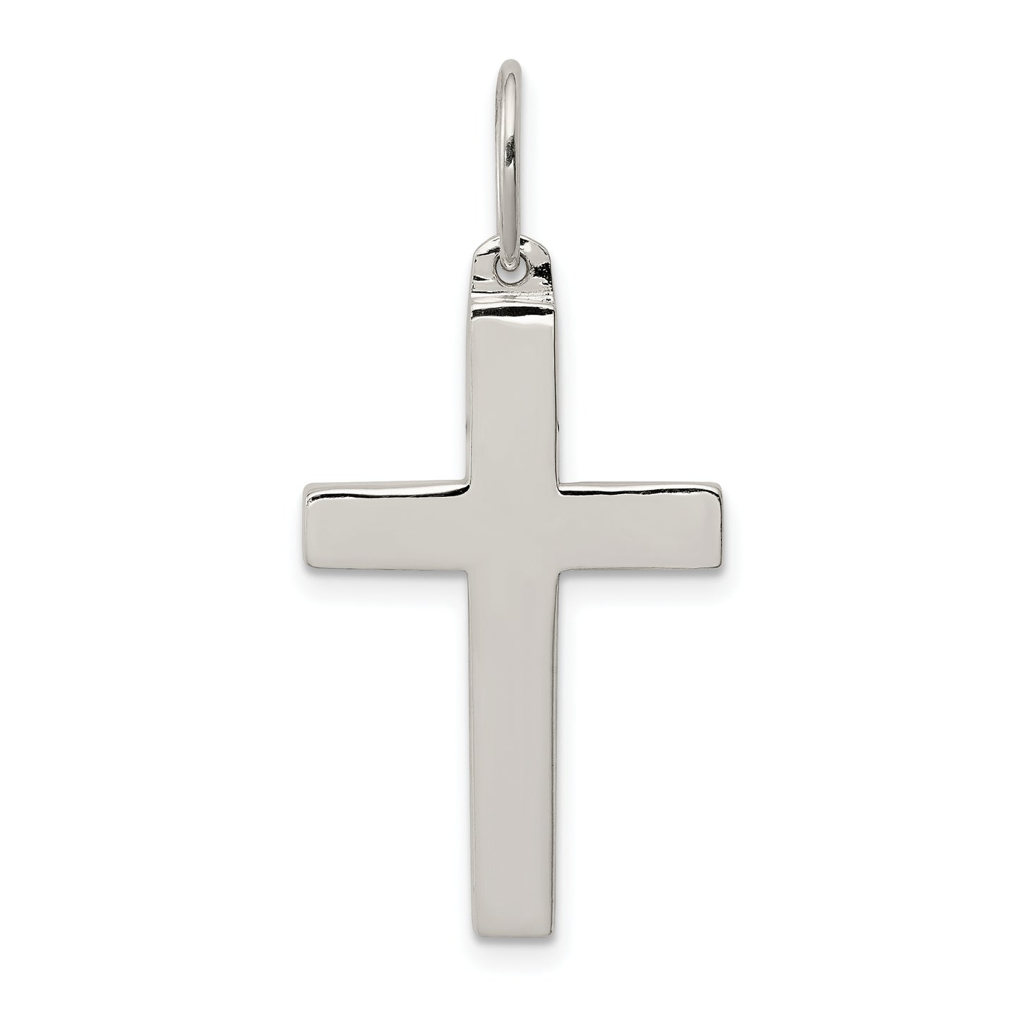 Sterling Silver Polished Cross Pendant