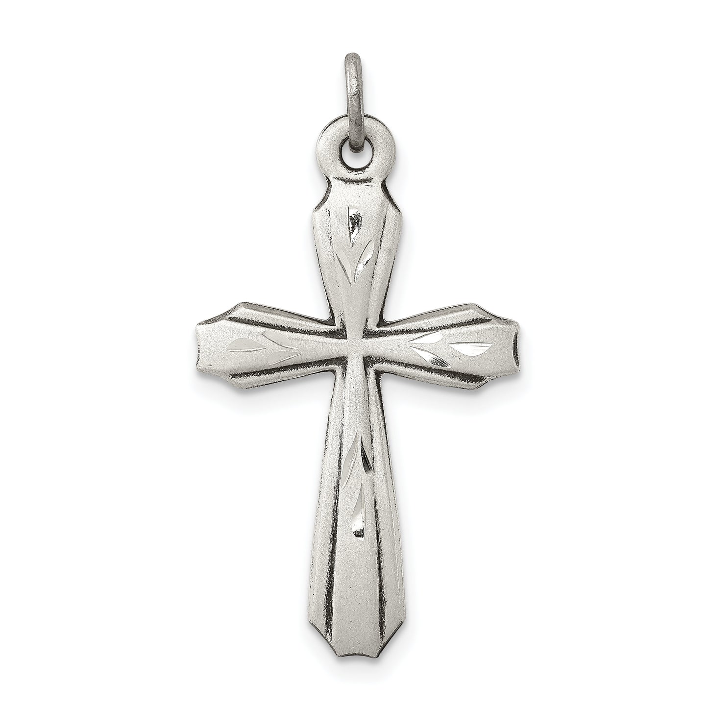 Sterling Silver Antiqued Cross Pendant