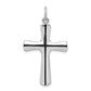 Sterling Silver Rhodium-Plated Enamel Cross Pendant