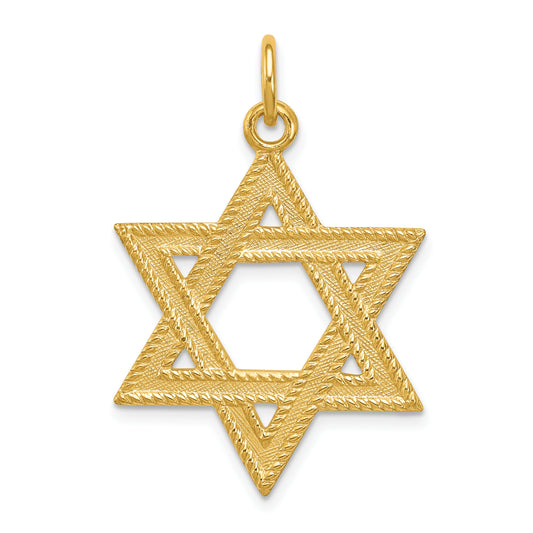 Sterling Silver 24K Gold-Plated Star Of David Pendant