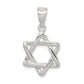 Sterling Silver 3-D Star Of David Pendant