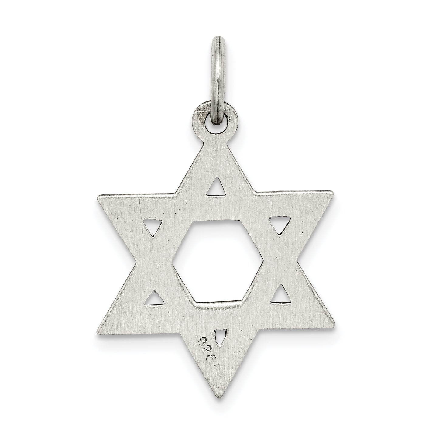 Sterling Silver Antiqued Star Of David Pendant