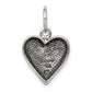 Sterling Silver Antiqued Hope Pendant