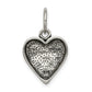 Sterling Silver Antiqued Dream Heart Pendant