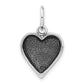 Sterling Silver Polished & Antiqued Desire Heart Pendant