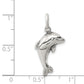 Sterling Silver Antiqued Dolphin Pendant