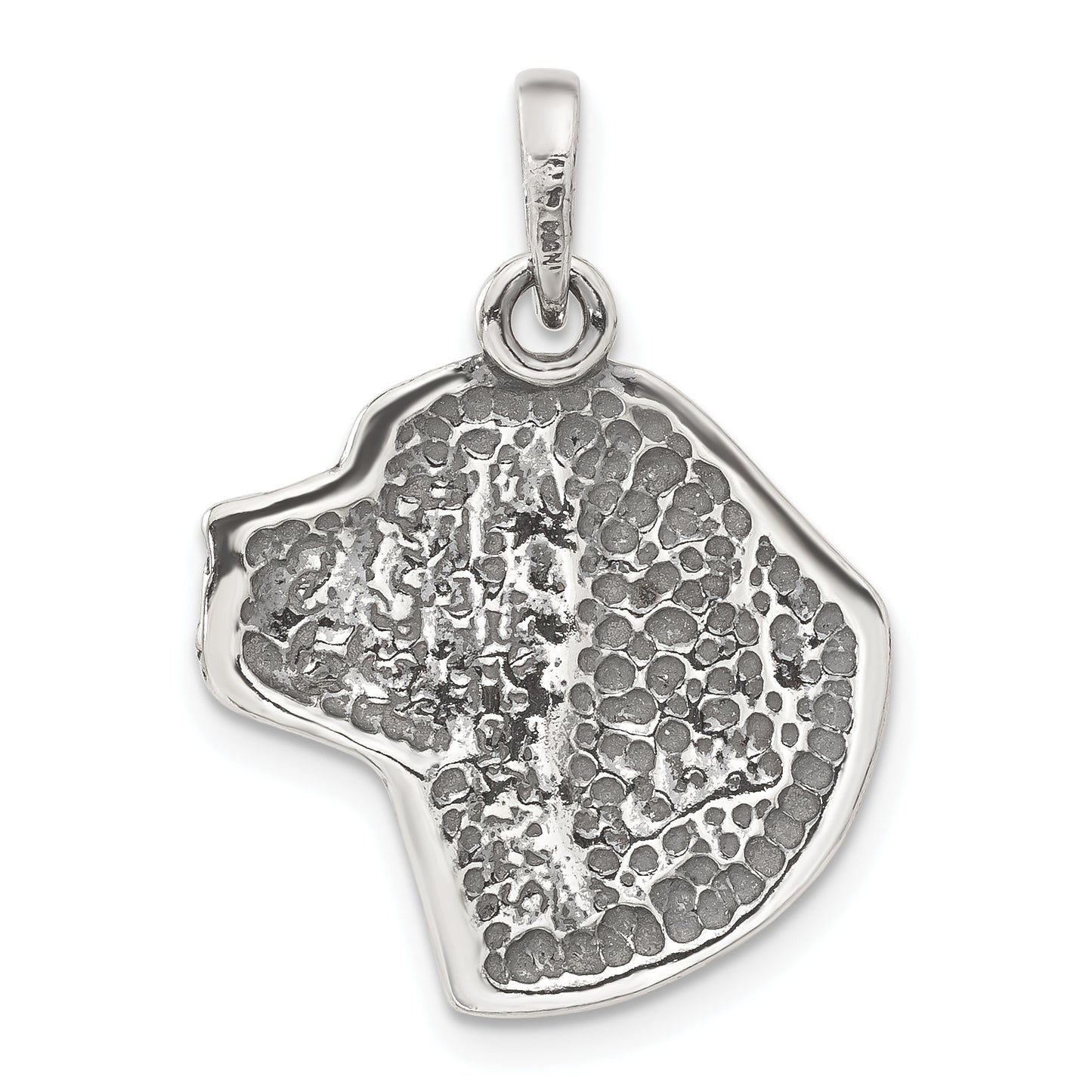 Sterling Silver Antiqued Dog Pendant