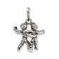 Sterling Silver Antiqued Gemini Zodiac Pendant