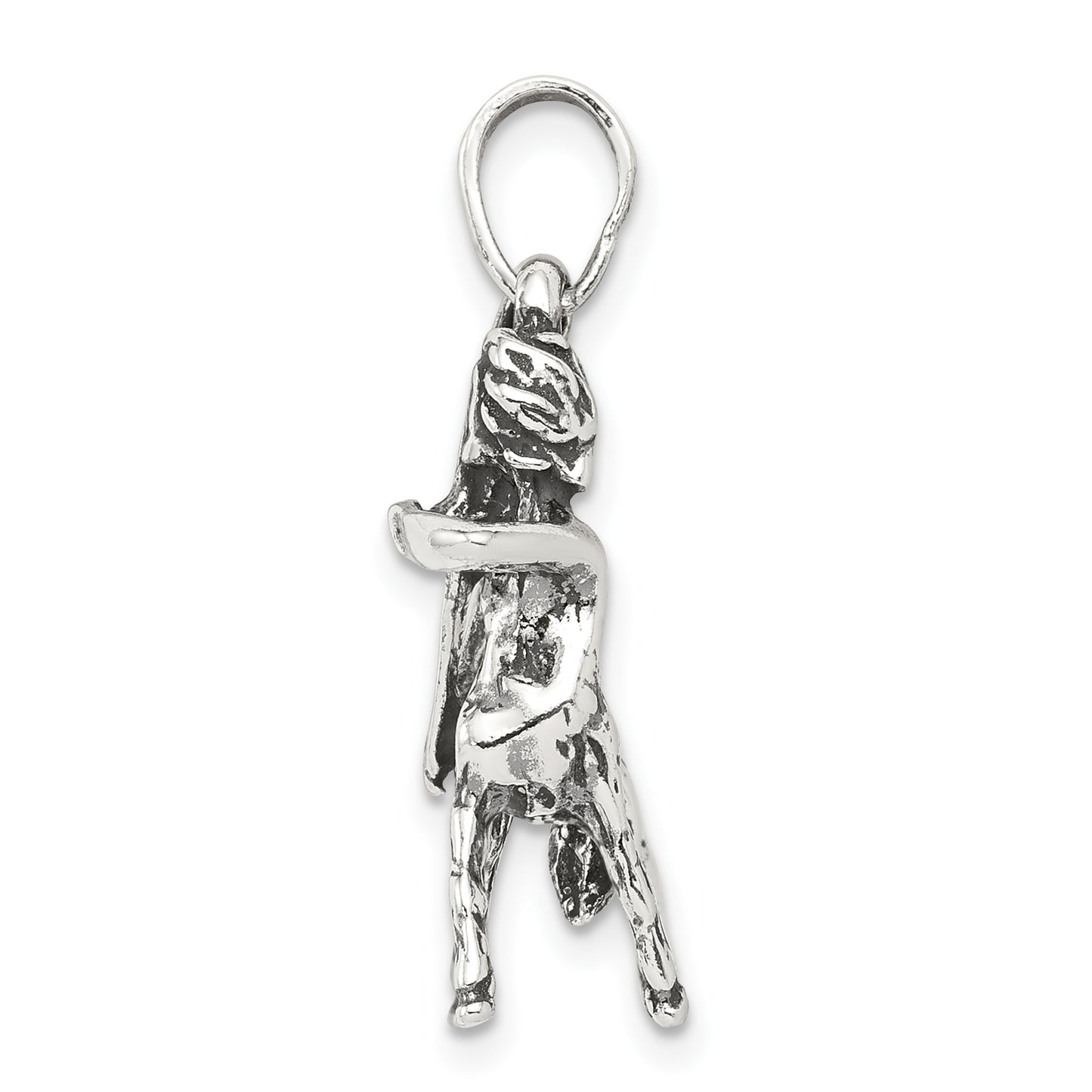 Sterling Silver Antiqued Sagittarius Zodiac Pendant