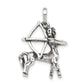 Sterling Silver Antiqued Sagittarius Zodiac Pendant