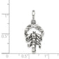 Sterling Silver Antiqued Scorpio Zodiac Pendant