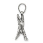 Sterling Silver Antiqued Capricorn Zodiac Pendant