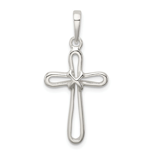 Sterling Silver Polished Cross Pendant