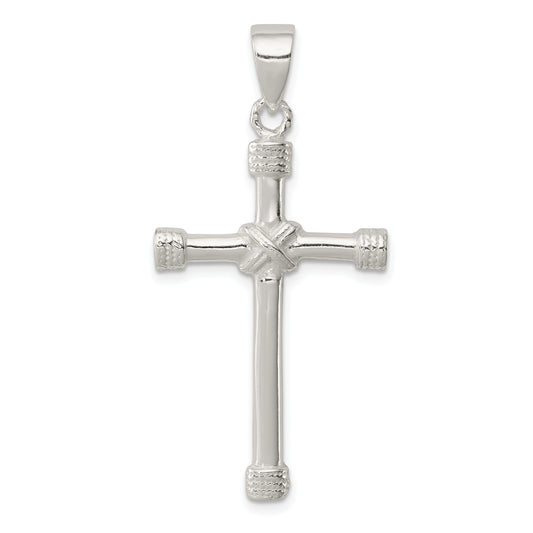 Sterling Silver Polished Cross Pendant