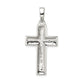 Sterling Silver Polished Cross Pendant