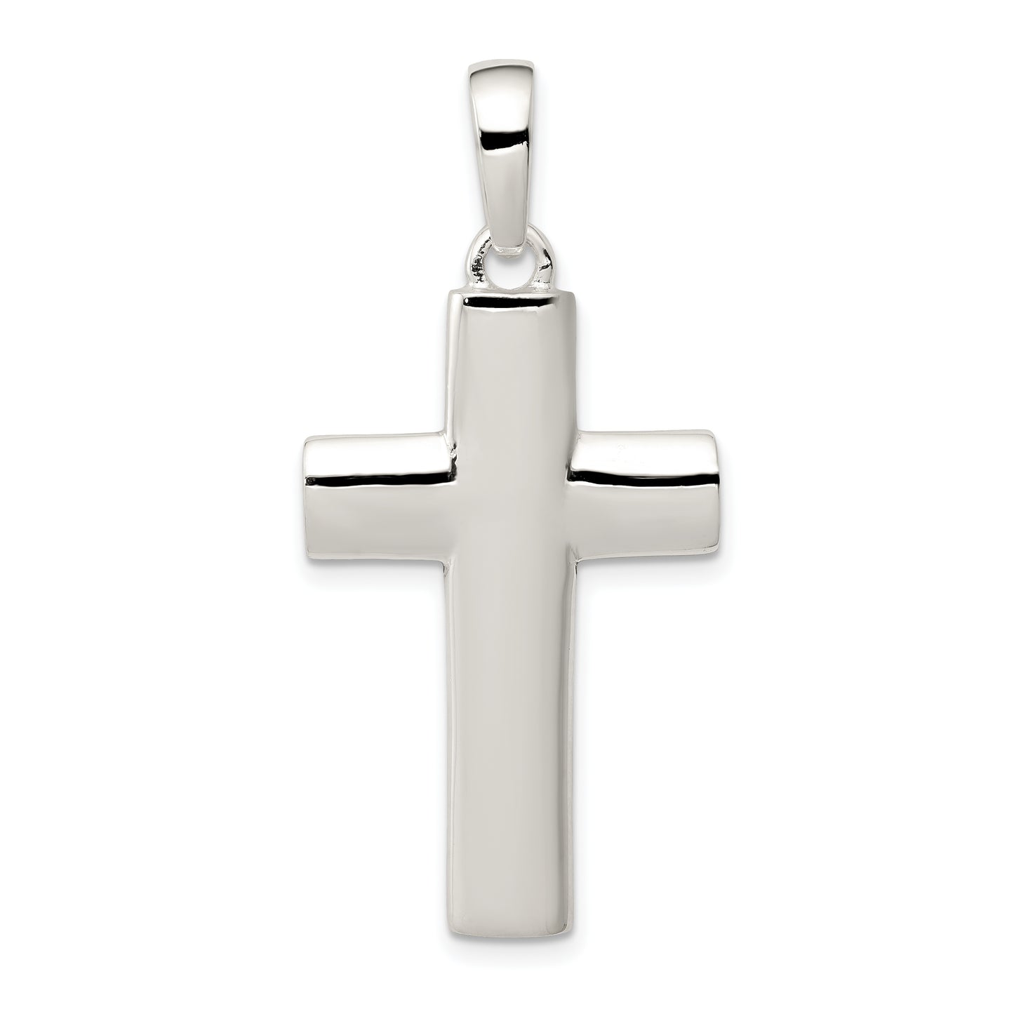 Sterling Silver Polished Cross Pendant