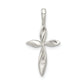 Sterling Silver Twisted Cross Pendant