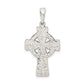 Sterling Silver Antiqued Celtic Cross Pendant