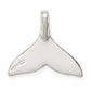 Sterling Silver Whale Tail Slide Pendant