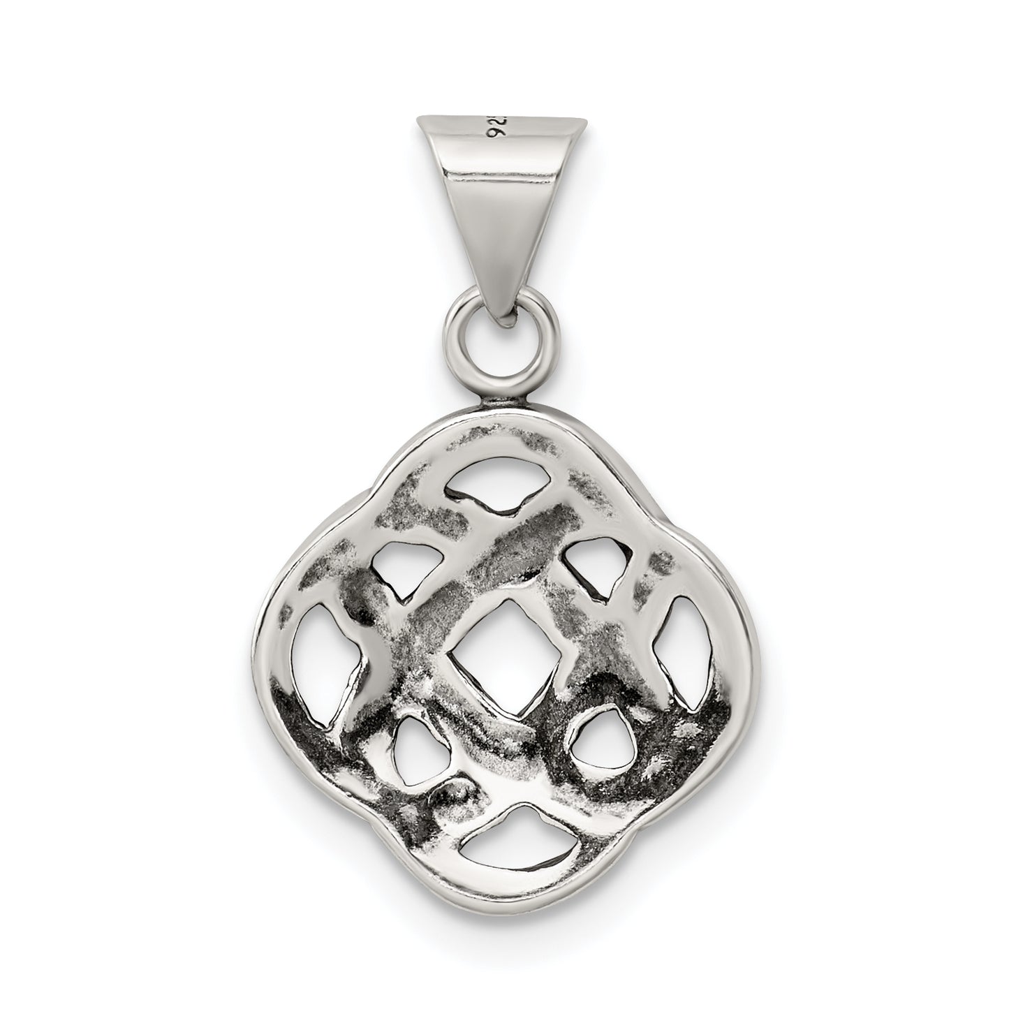 Sterling Silver Antiqued Celtic Knot Pendant