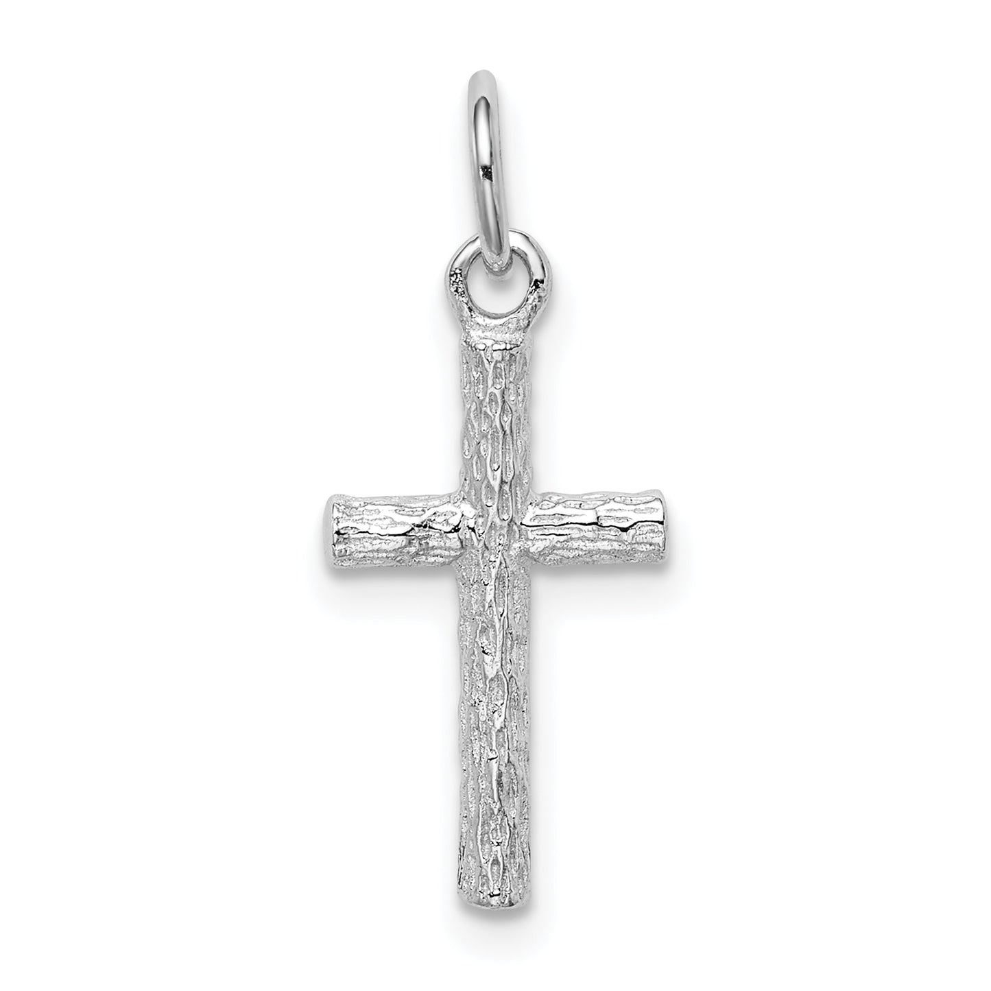 Sterling Silver Rhodium Plated Cross Pendant