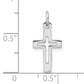 Sterling Silver Rhodium-Plated Cross Pendant